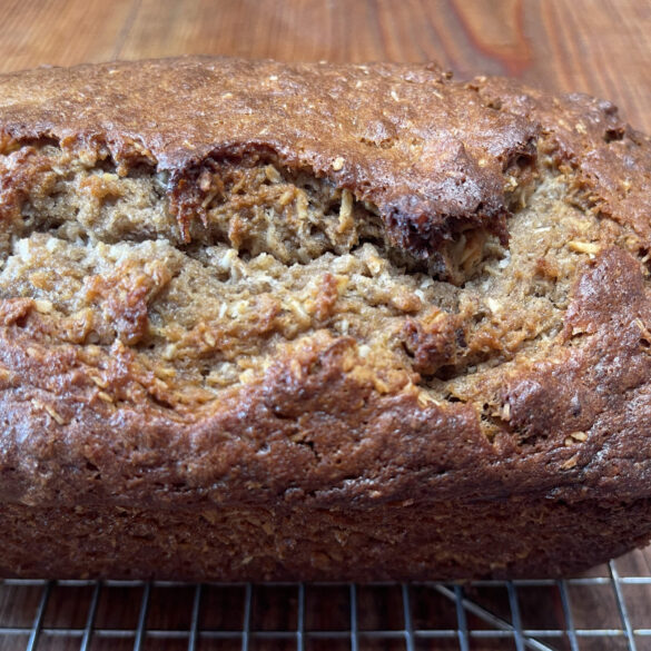 Banana Double Coconut Sourdough Quick Bread – Zero-Waste Chef